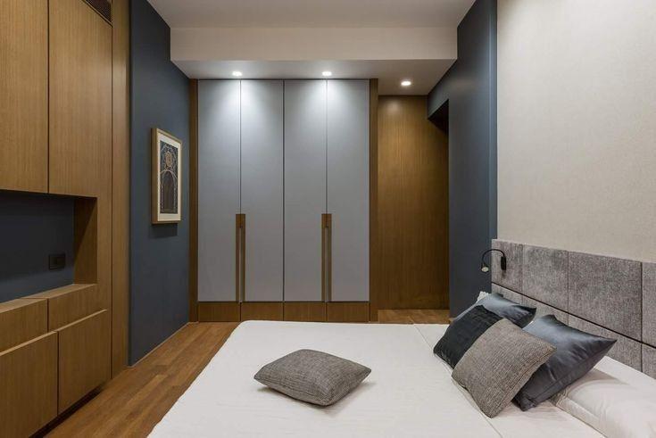 Bedroom with ambient lighting and minimal decor