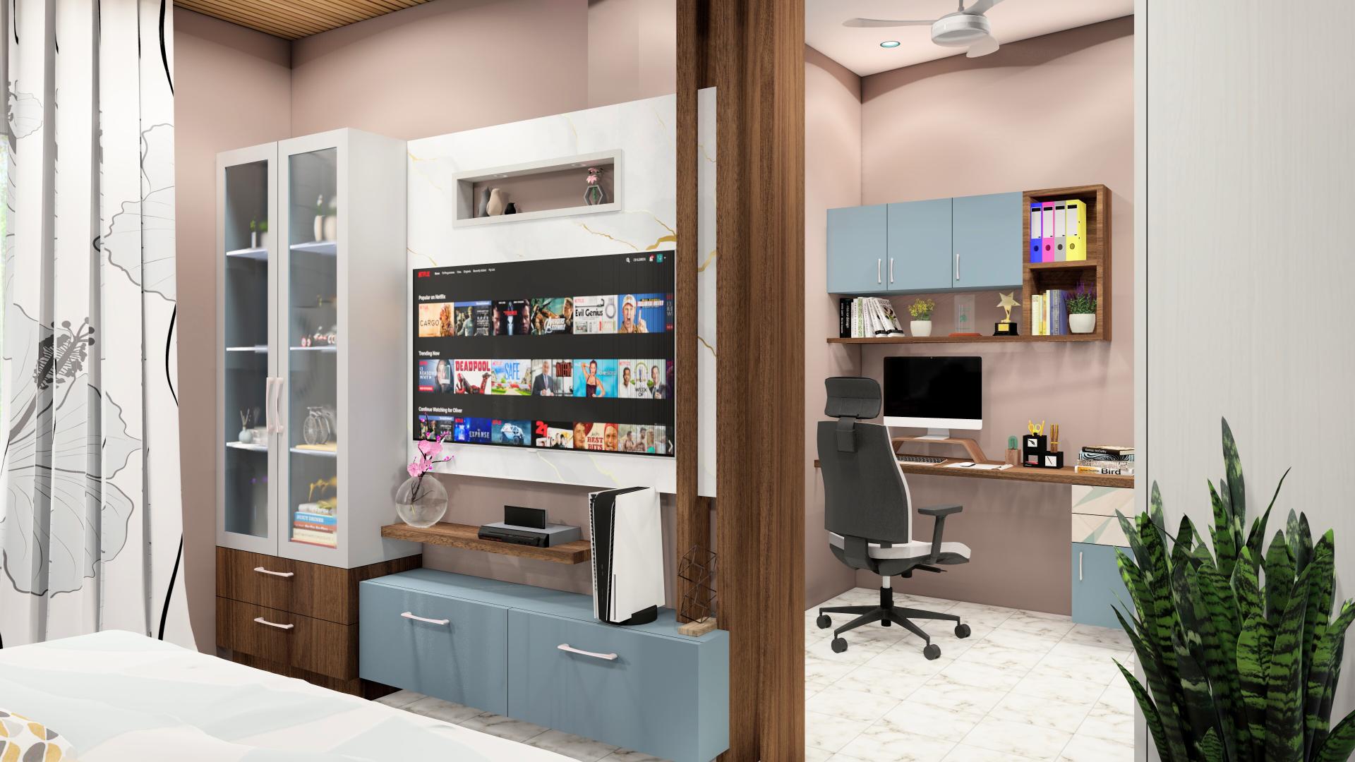 Children's suite with study and play area